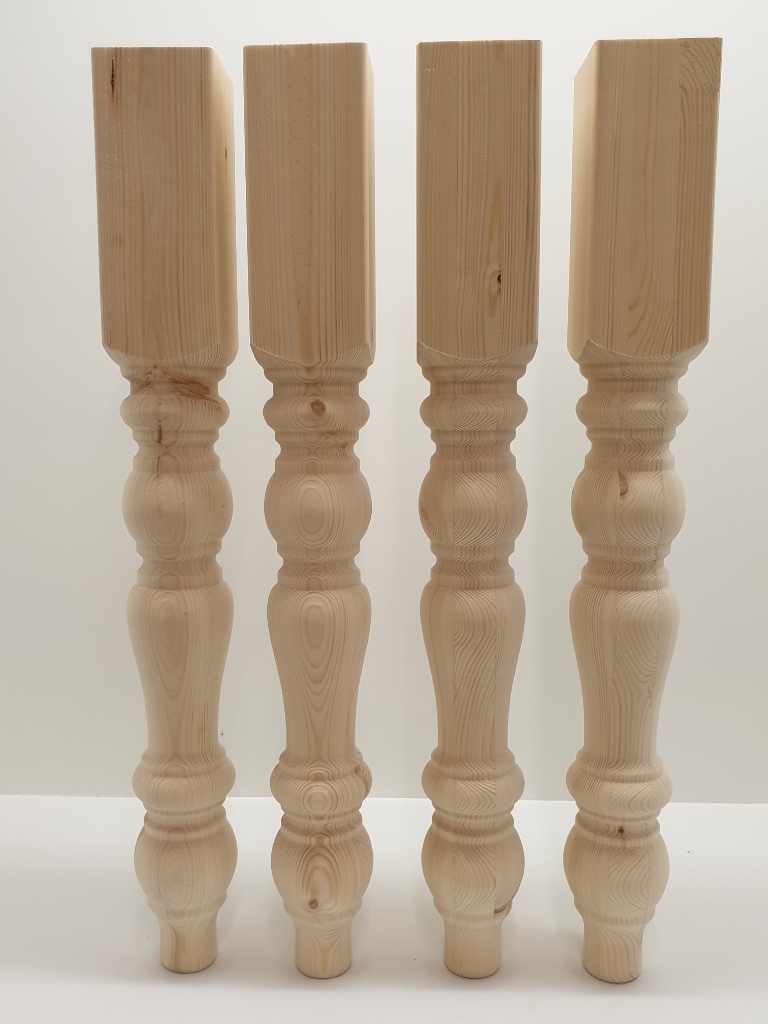 Farmhouse Table Legs Pine Or Oak, Oak Wooden Table Legs