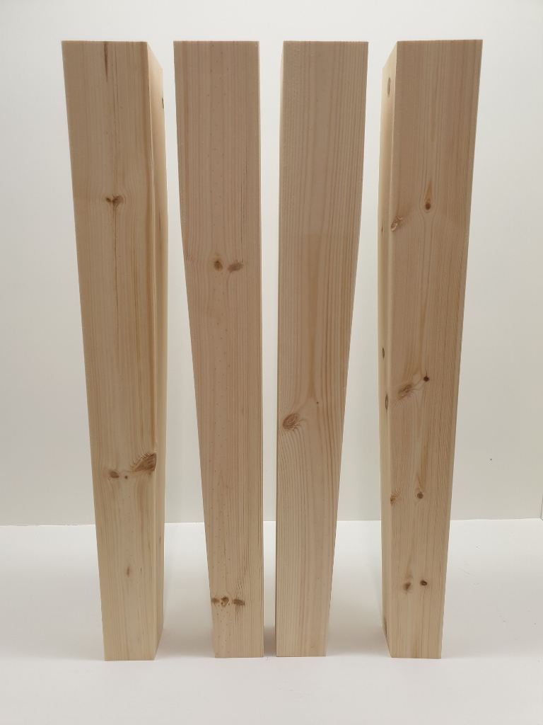 Tapered Table Legs Pine Or Oak, Oak Wooden Table Legs