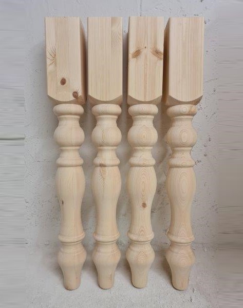Style Farmhouse Table Legs Pine Or Oak, Farmhouse Wooden Table Legs
