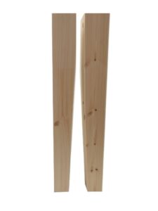 4" (90mm) Tapered Table Legs Pine or Oak